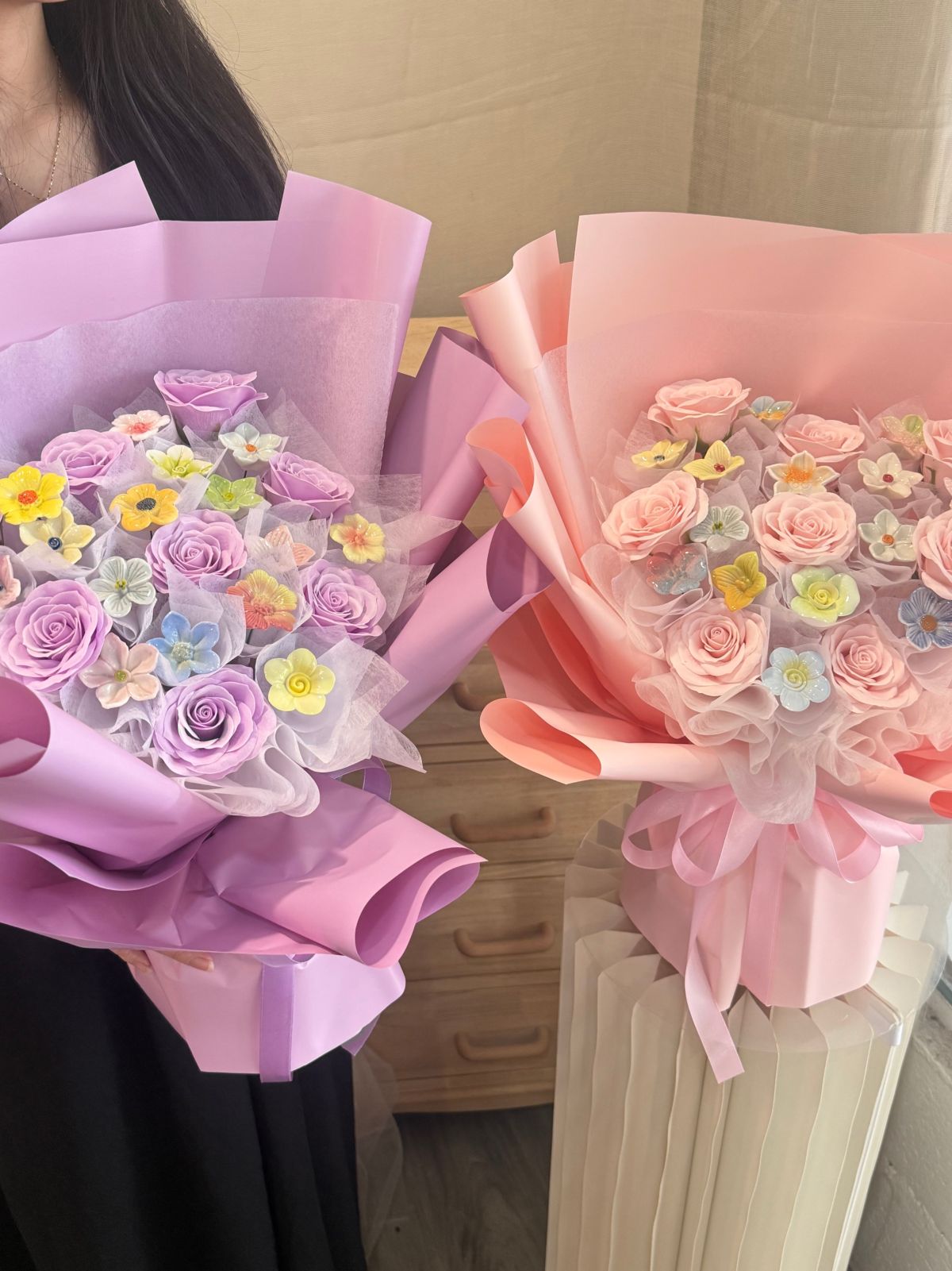 Slowly Blooming | Porcelain Flower Bouquet