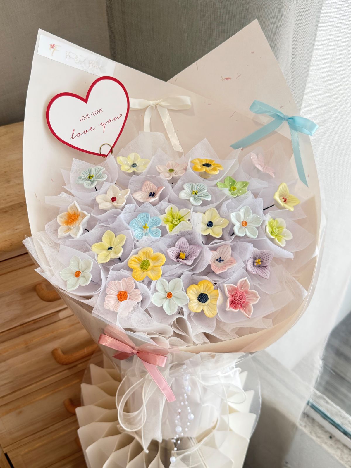 Porcelain Whisper | Porcelain Flower Bouquet