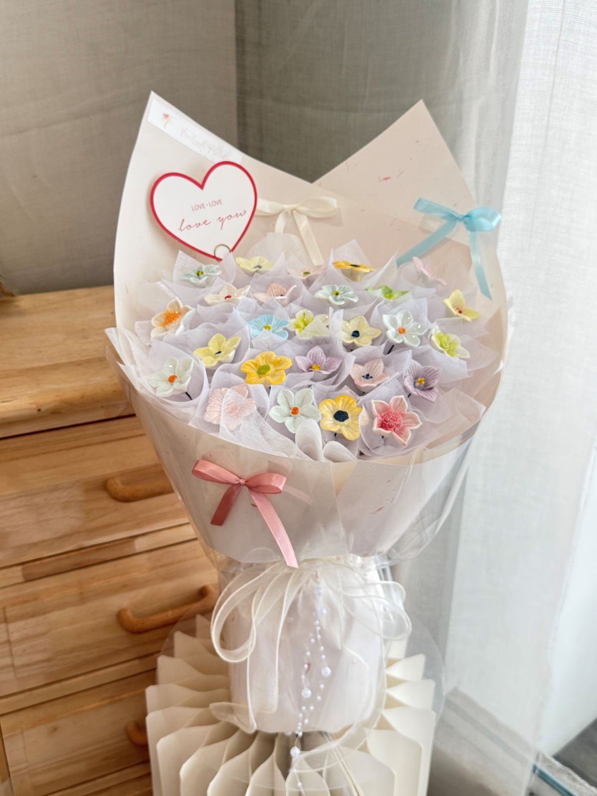 Porcelain Whisper | Porcelain Flower Bouquet