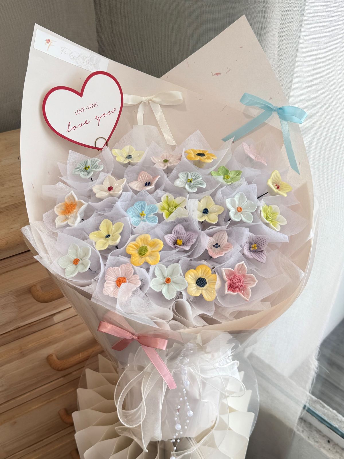 Porcelain Whisper | Porcelain Flower Bouquet