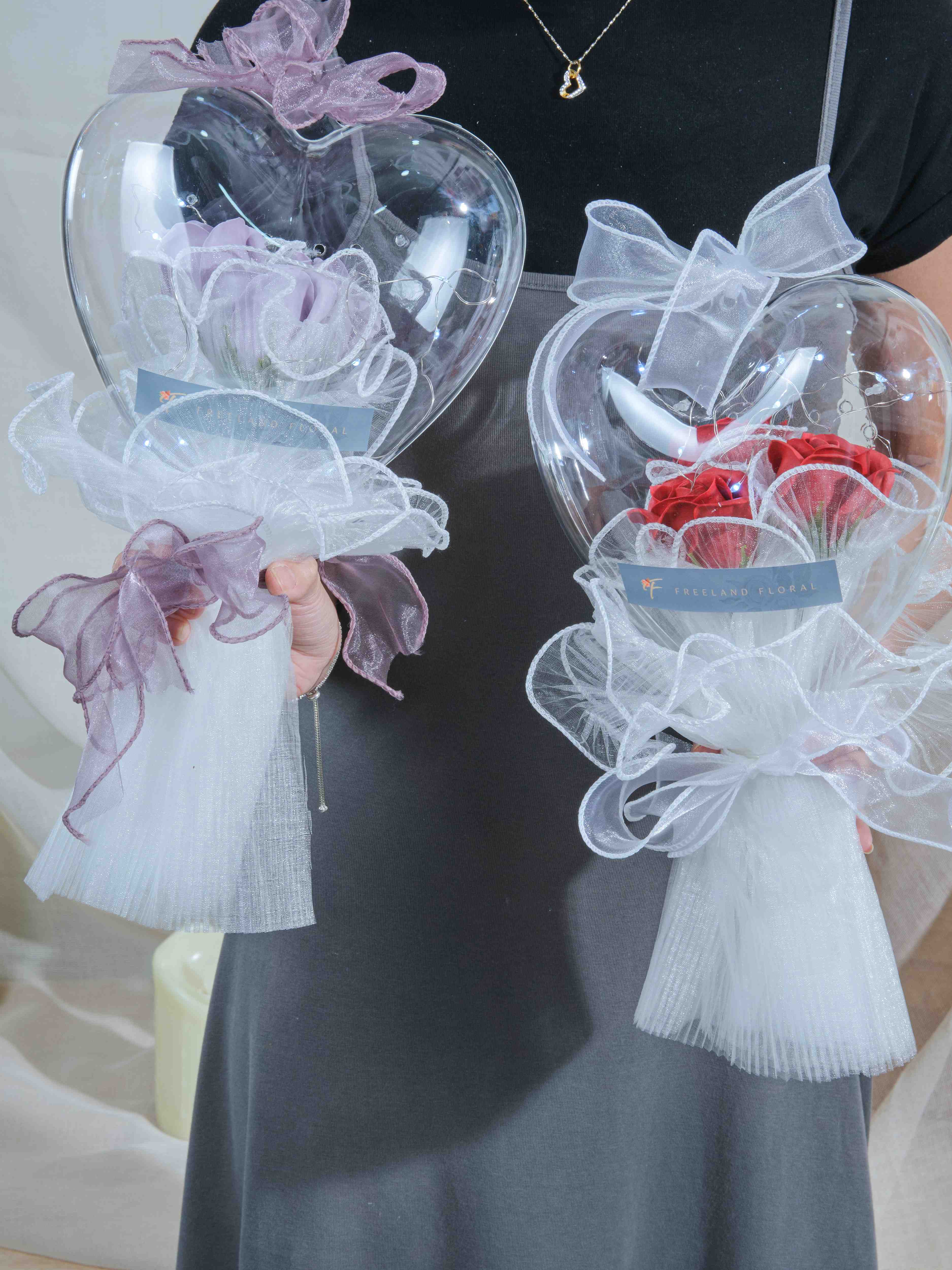 Love-shaped Acrylic Bouquet